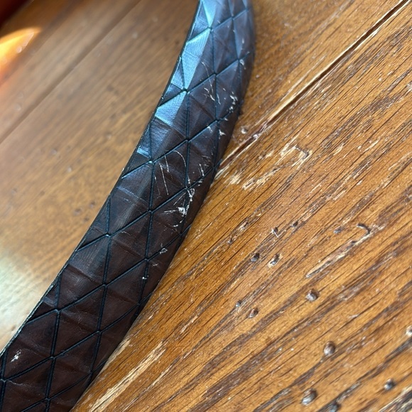 Johnston & Murphy Brown Italian Calfskin Belt Men’s Two Tone Metal 7302 Size 38 - Picture 7 of 15